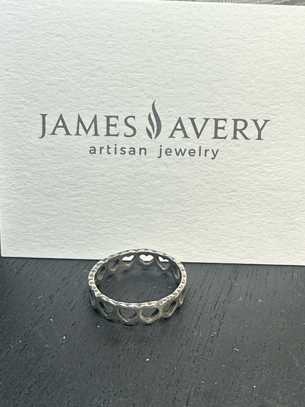 James Avery ring Tiny Hearts sterling silver 5.5